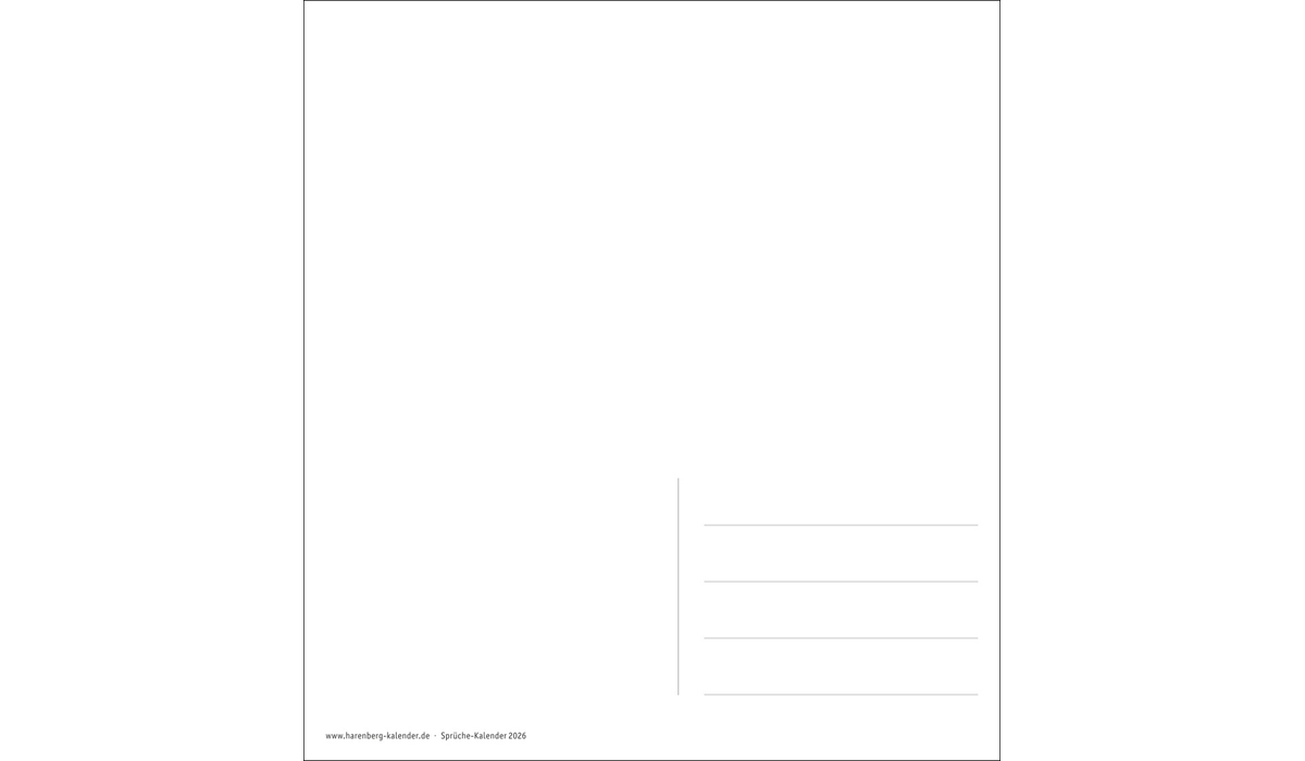 Werbekalender: Positive-Sprüche-Kalender Postkartenkalender 2026