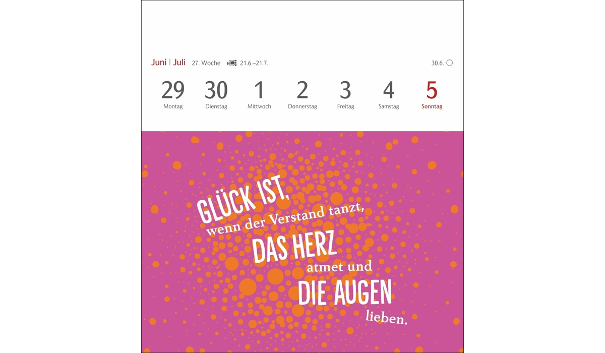 Werbekalender: Positive-Sprüche-Kalender Postkartenkalender 2026
