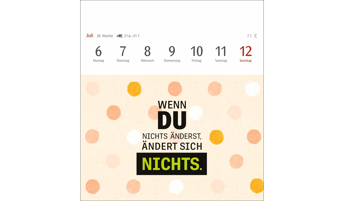 Werbekalender: Positive-Sprüche-Kalender Postkartenkalender 2026