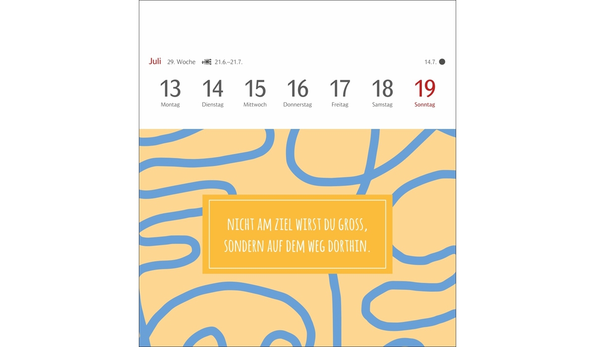 Werbekalender: Positive-Sprüche-Kalender Postkartenkalender 2026
