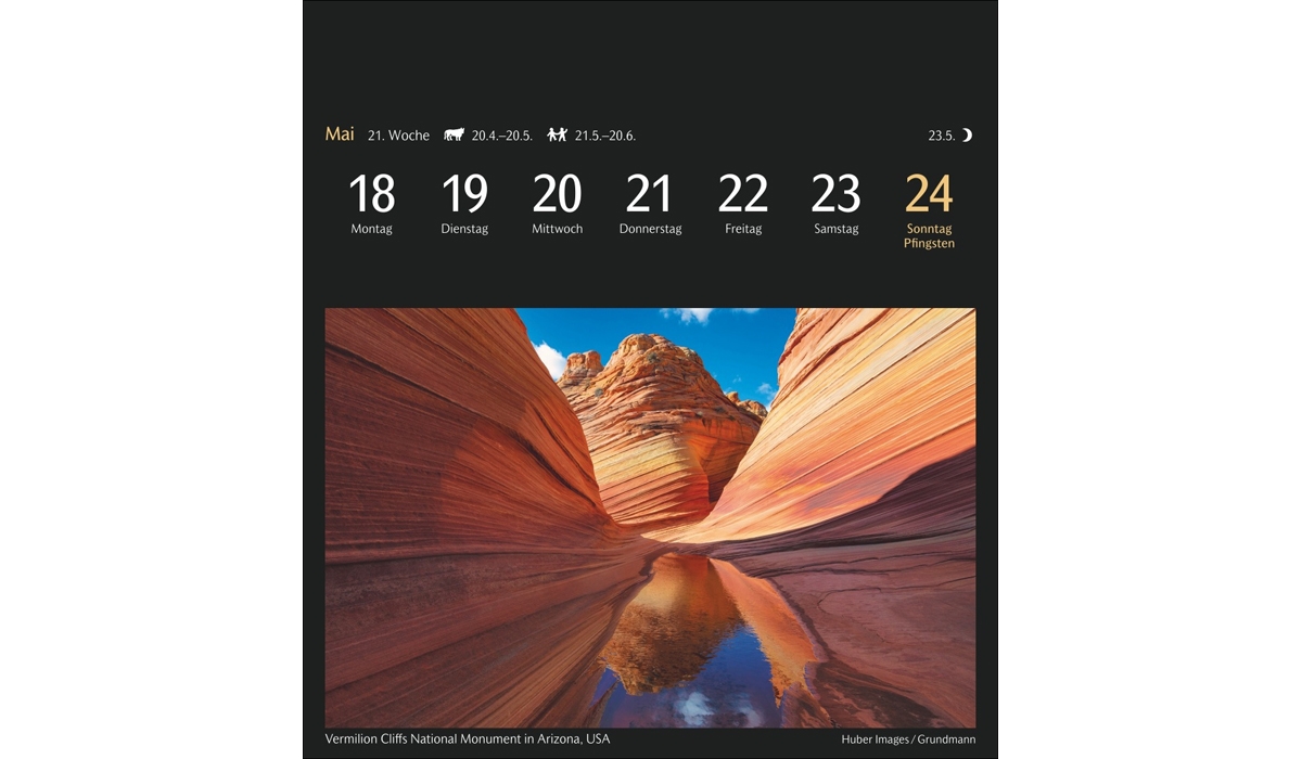 advertising calendar: The world in colors of postcard calendar 2026