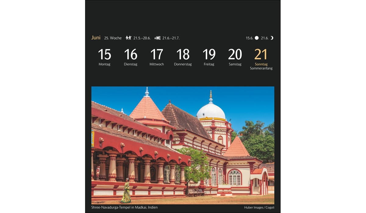 advertising calendar: The world in colors of postcard calendar 2026