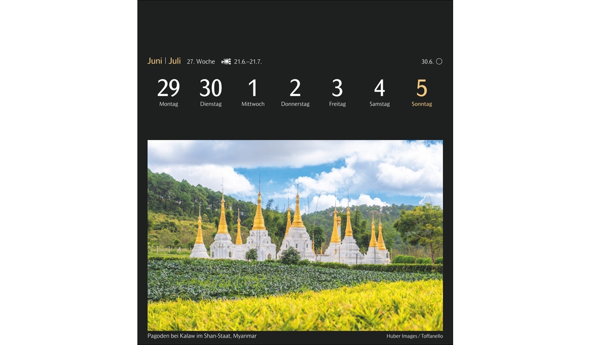 advertising calendar: The world in colors of postcard calendar 2026