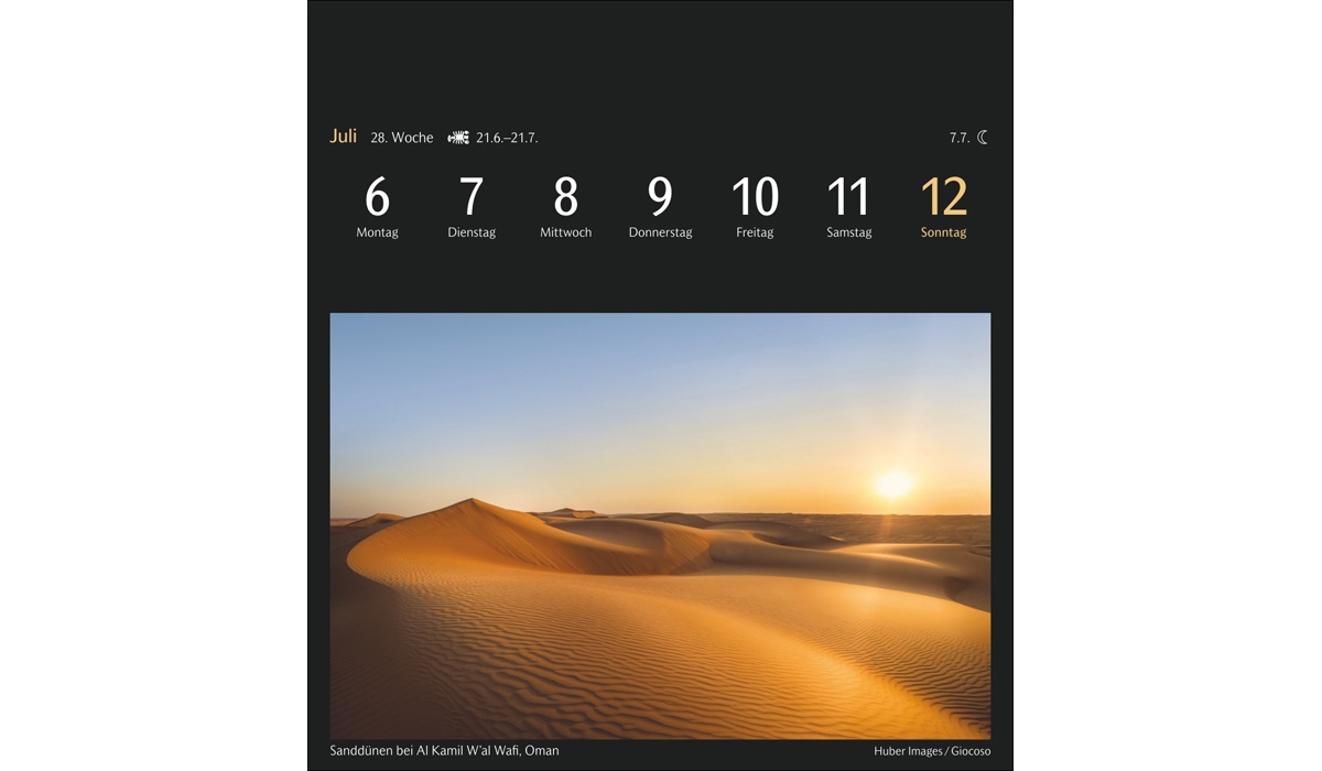 advertising calendar: The world in colors of postcard calendar 2026