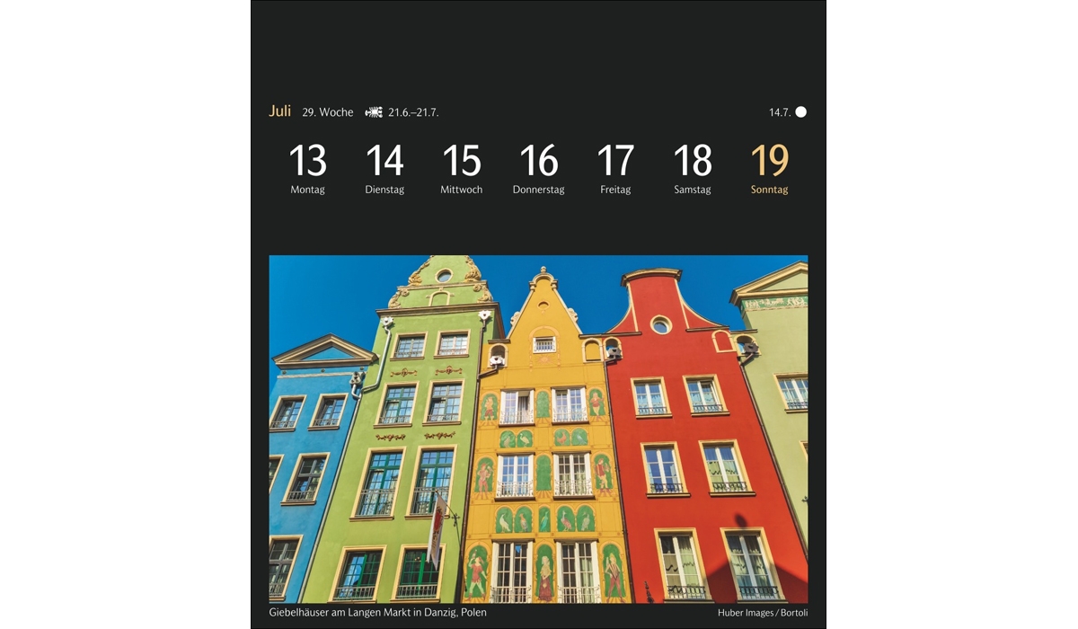 advertising calendar: The world in colors of postcard calendar 2026