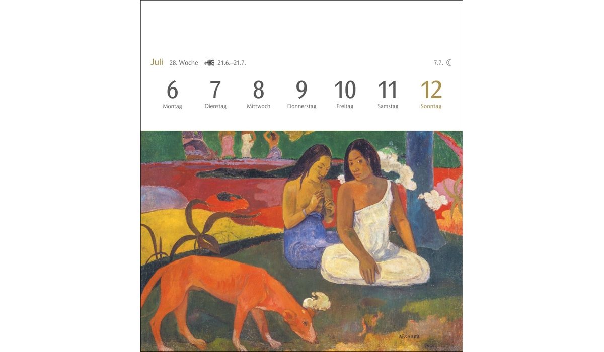 Werbekalender: Kunstgenuss Postkartenkalender 2026