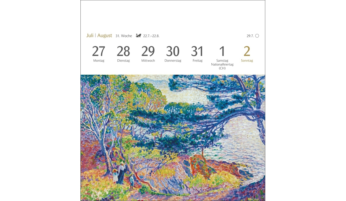 Werbekalender: Kunstgenuss Postkartenkalender 2026
