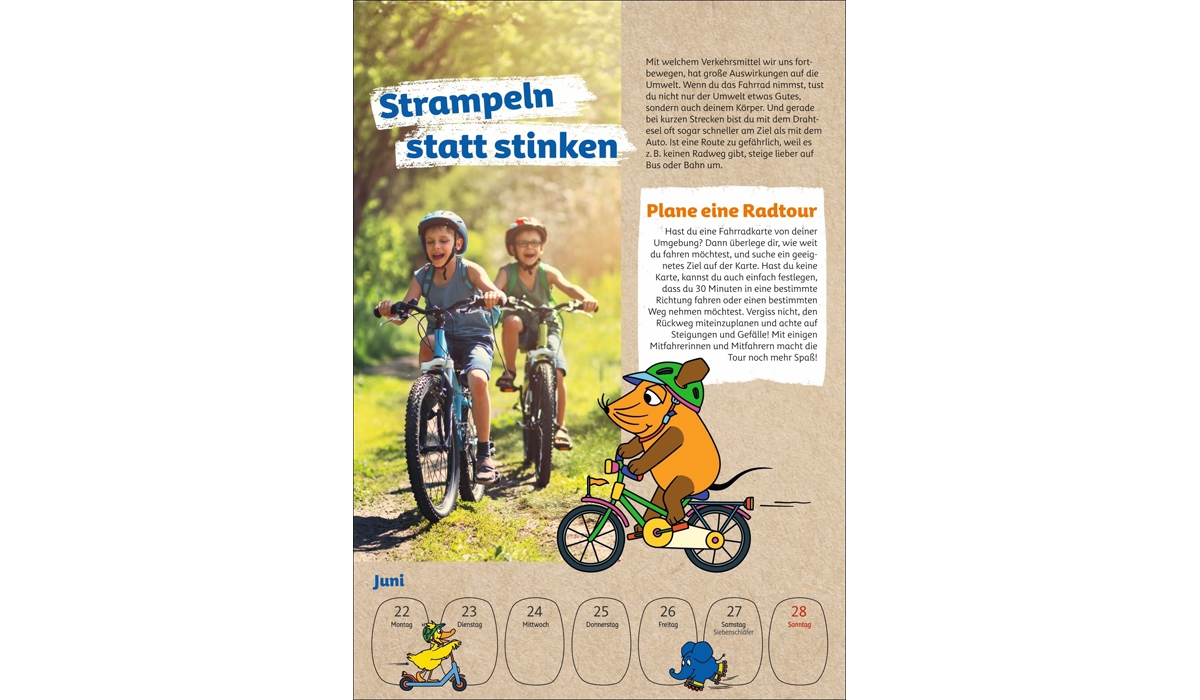 advertising calendar: Protect the earth with the mouse 2026