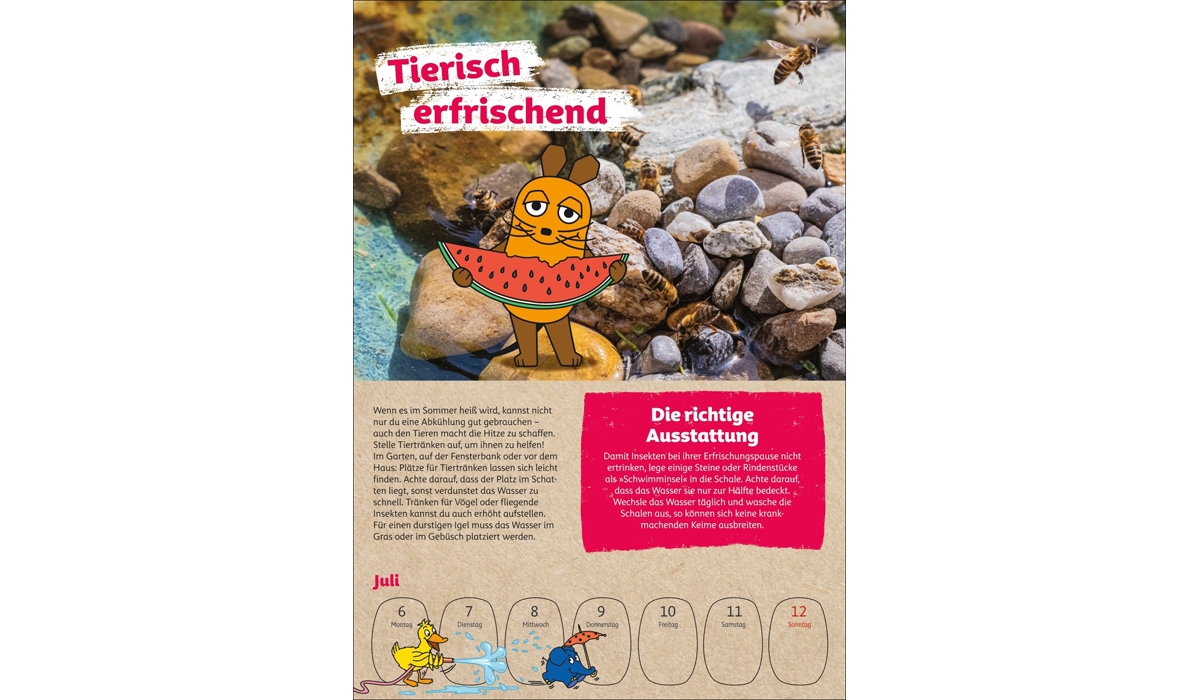 advertising calendar: Protect the earth with the mouse 2026