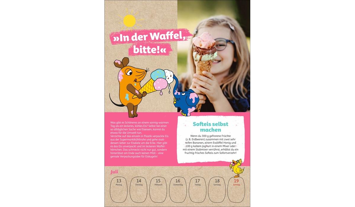 advertising calendar: Protect the earth with the mouse 2026