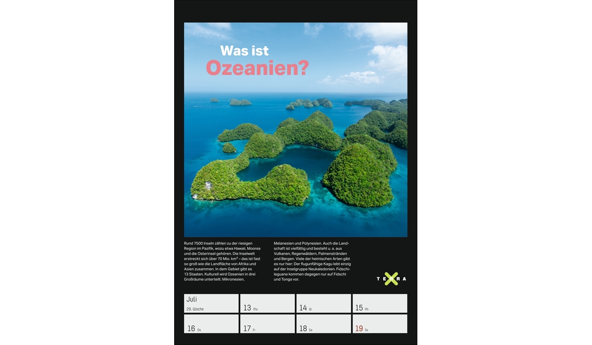Werbekalender: Terra X - Das Wunder Erde Wochenplaner 2026
