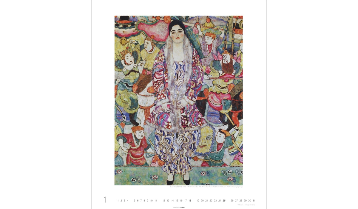 advertising calendar: Gustav Klimt 2026