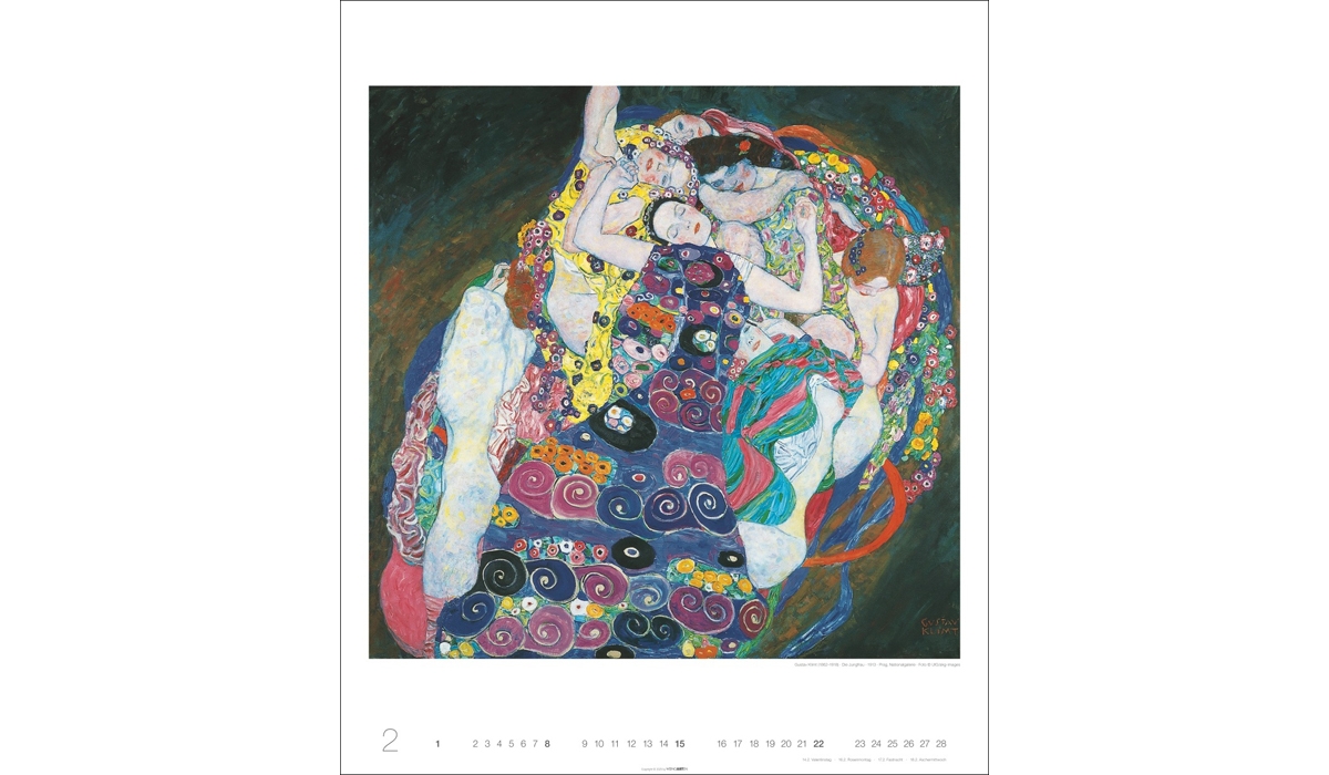 advertising calendar: Gustav Klimt 2026