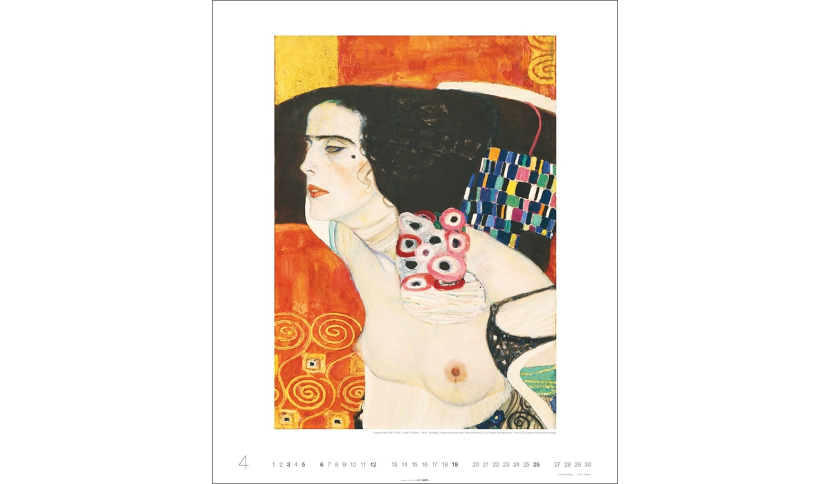 advertising calendar: Gustav Klimt 2026