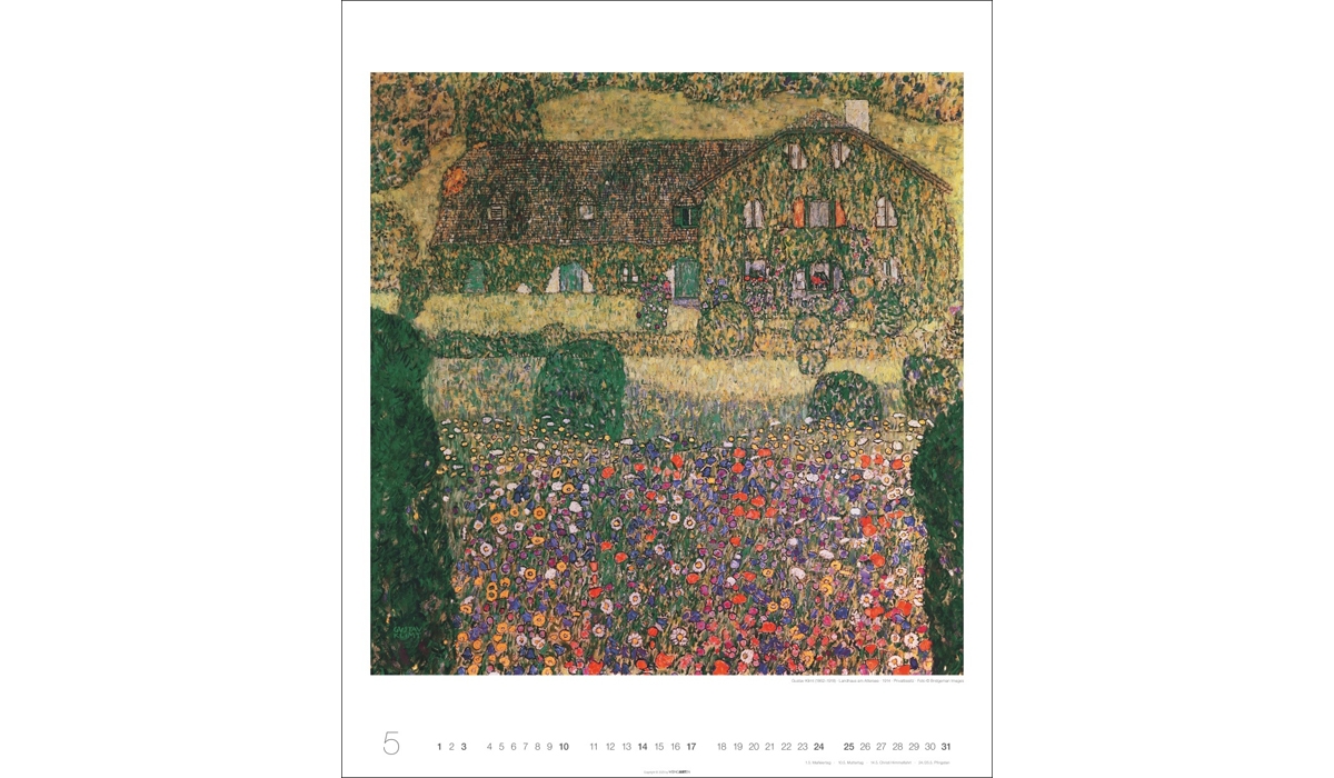advertising calendar: Gustav Klimt 2026