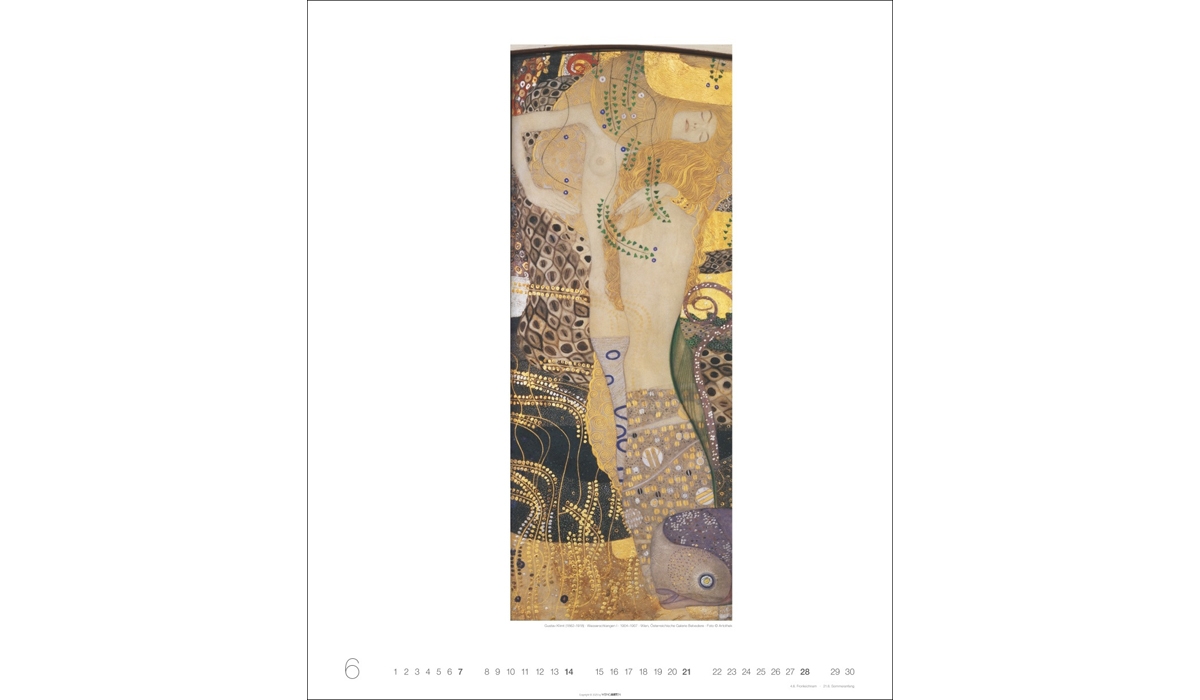 advertising calendar: Gustav Klimt 2026