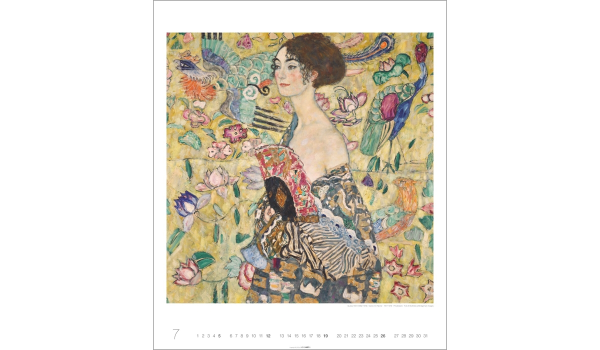 advertising calendar: Gustav Klimt 2026