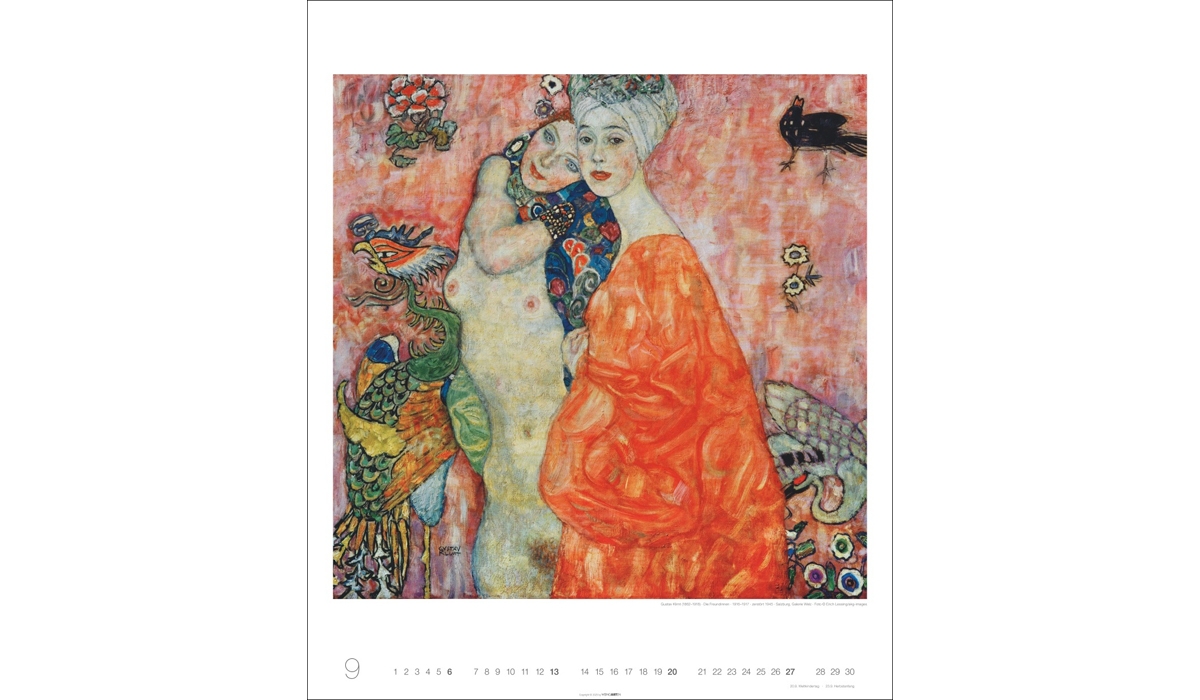 advertising calendar: Gustav Klimt 2026