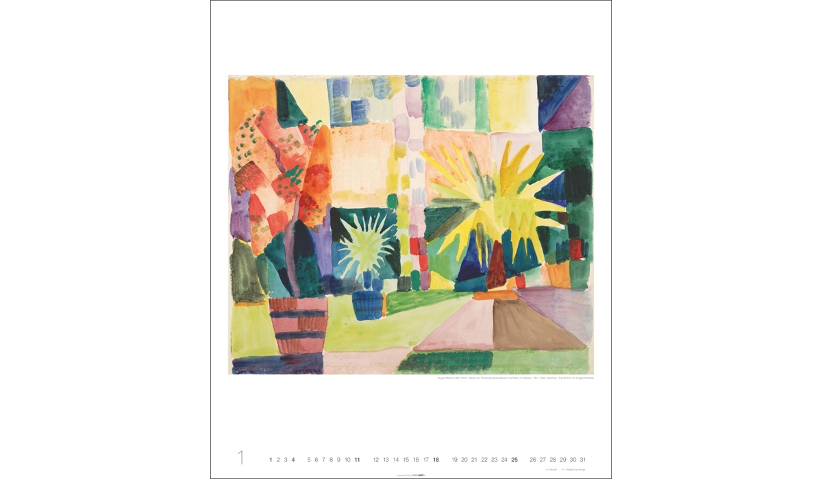 advertising calendar: August Macke 2026
