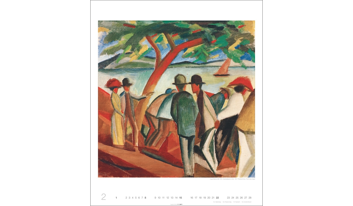 advertising calendar: August Macke 2026