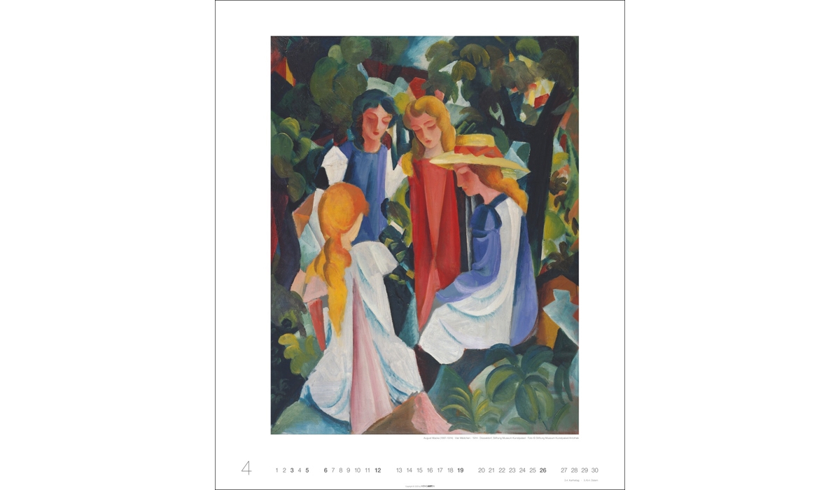advertising calendar: August Macke 2026