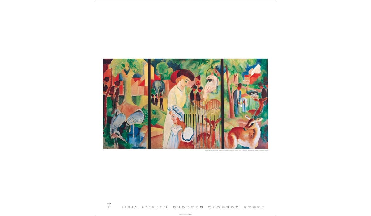 advertising calendar: August Macke 2026