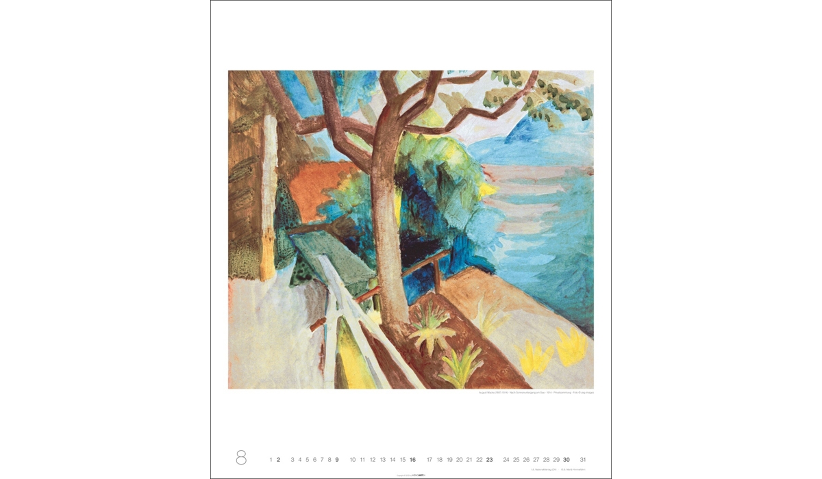 advertising calendar: August Macke 2026