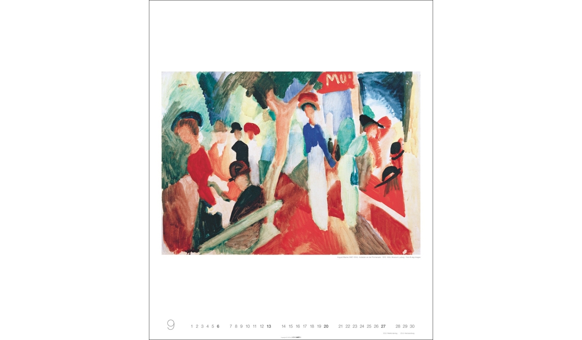 advertising calendar: August Macke 2026