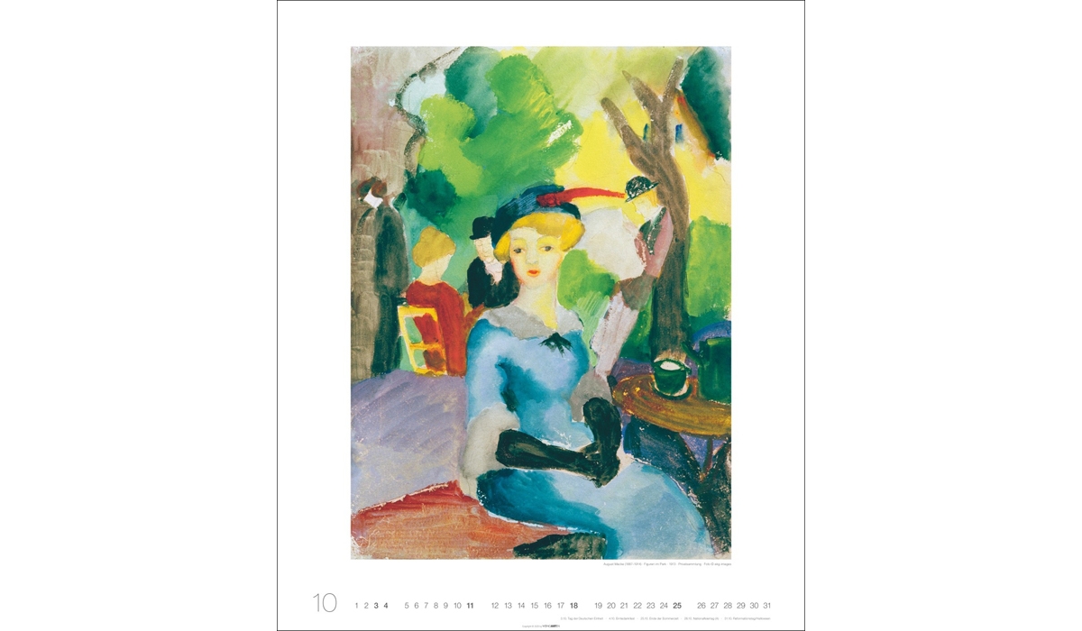 advertising calendar: August Macke 2026