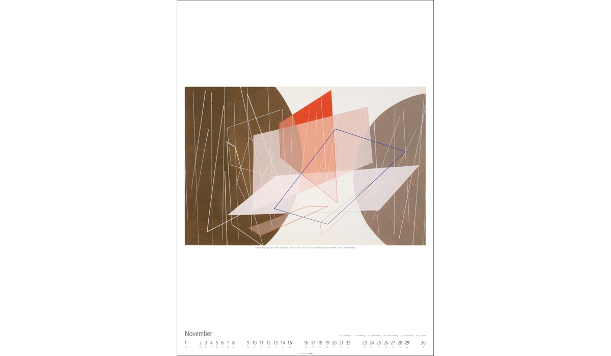 advertising calendar: Bauhaus 2026