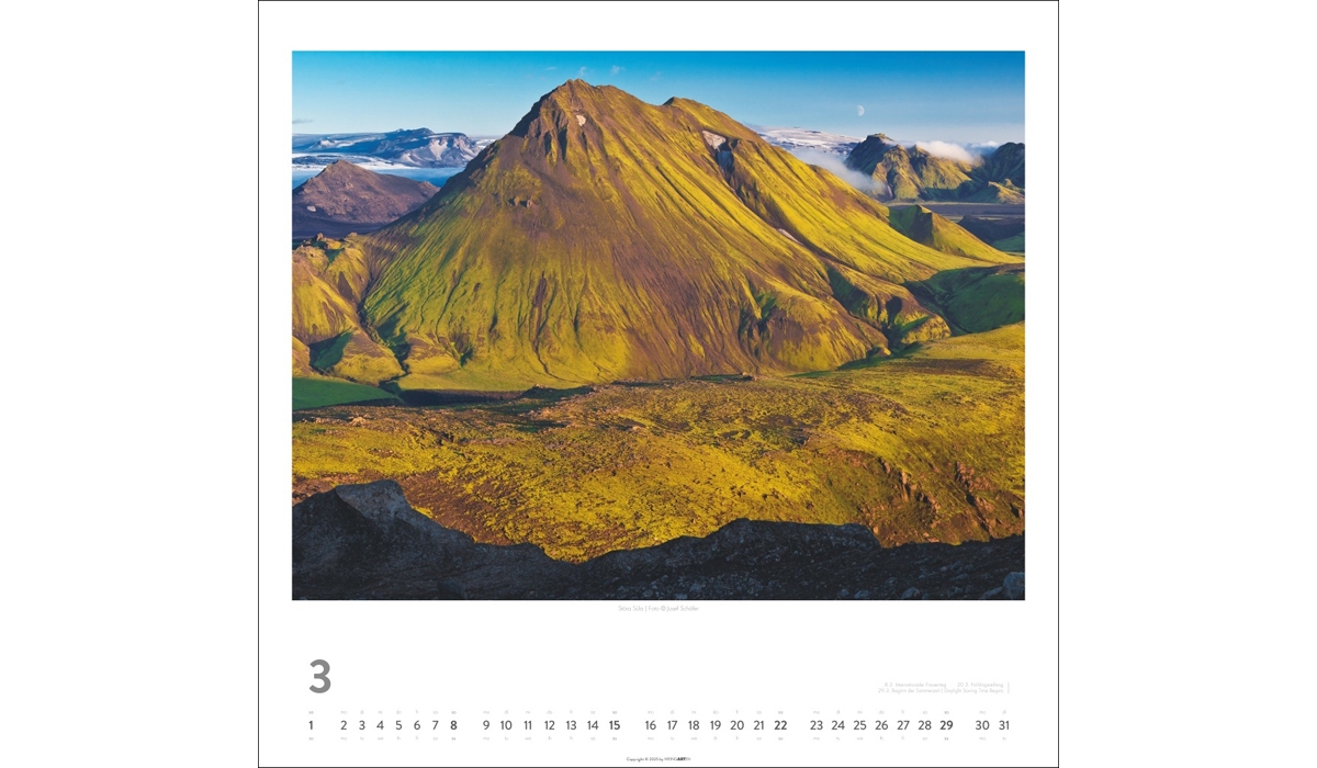 Werbekalender: Island 2026