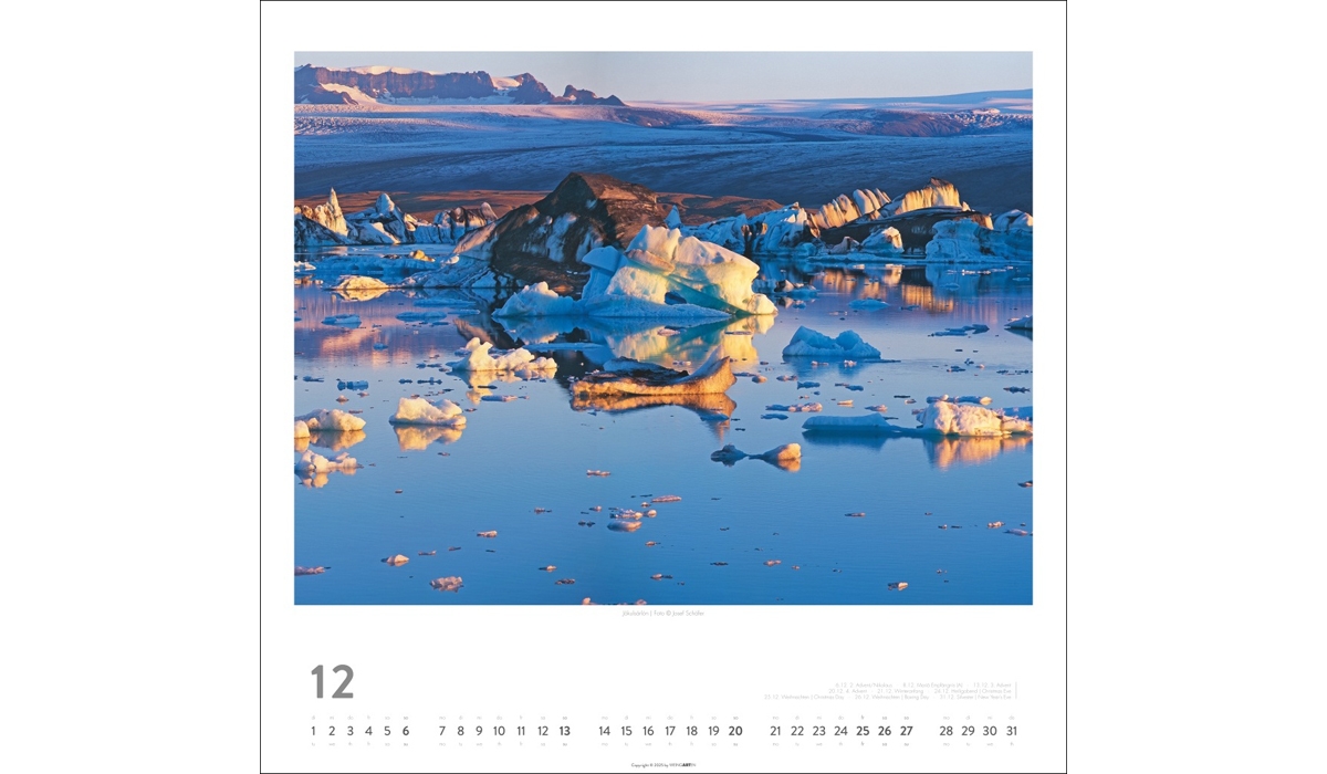 Werbekalender: Island 2026