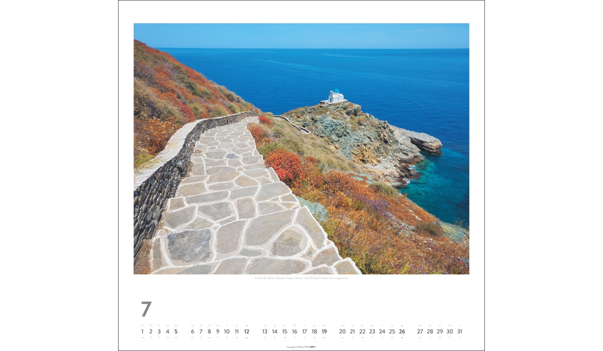 advertising calendar: Greek islands 2026