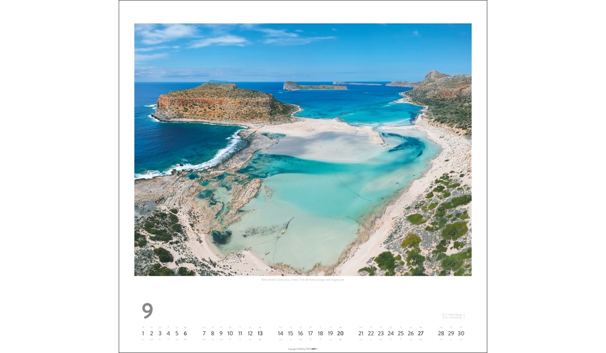 advertising calendar: Greek islands 2026