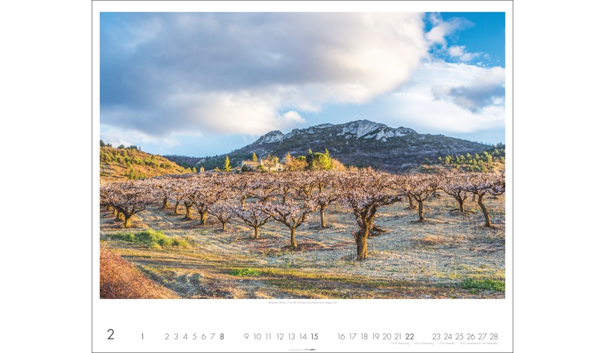 advertising calendar: Provence 2026