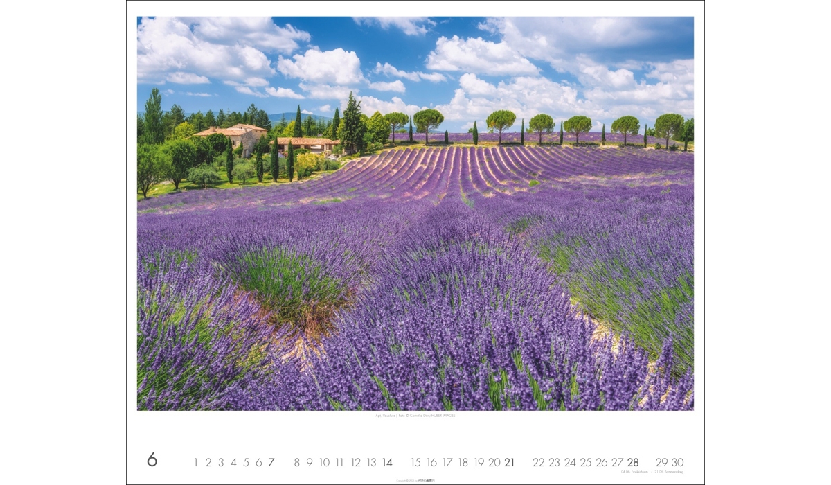 advertising calendar: Provence 2026