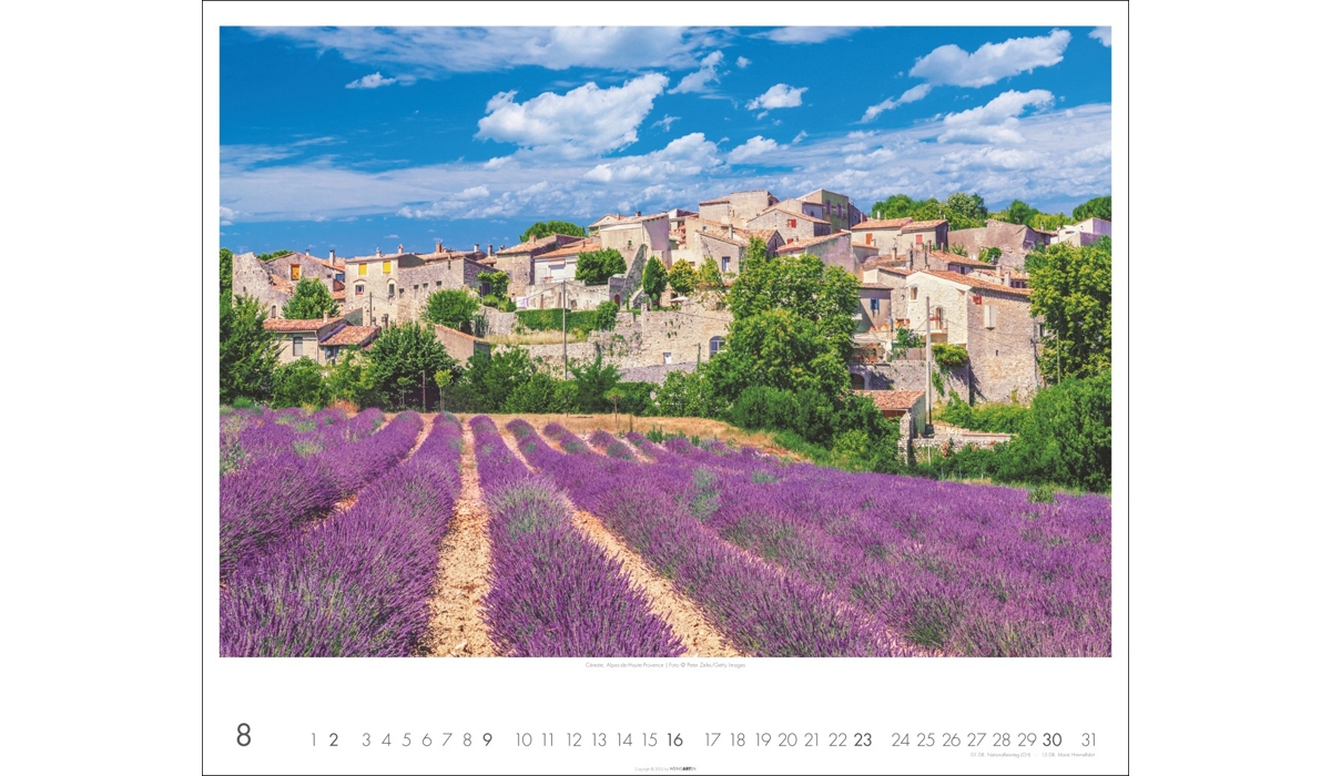 advertising calendar: Provence 2026