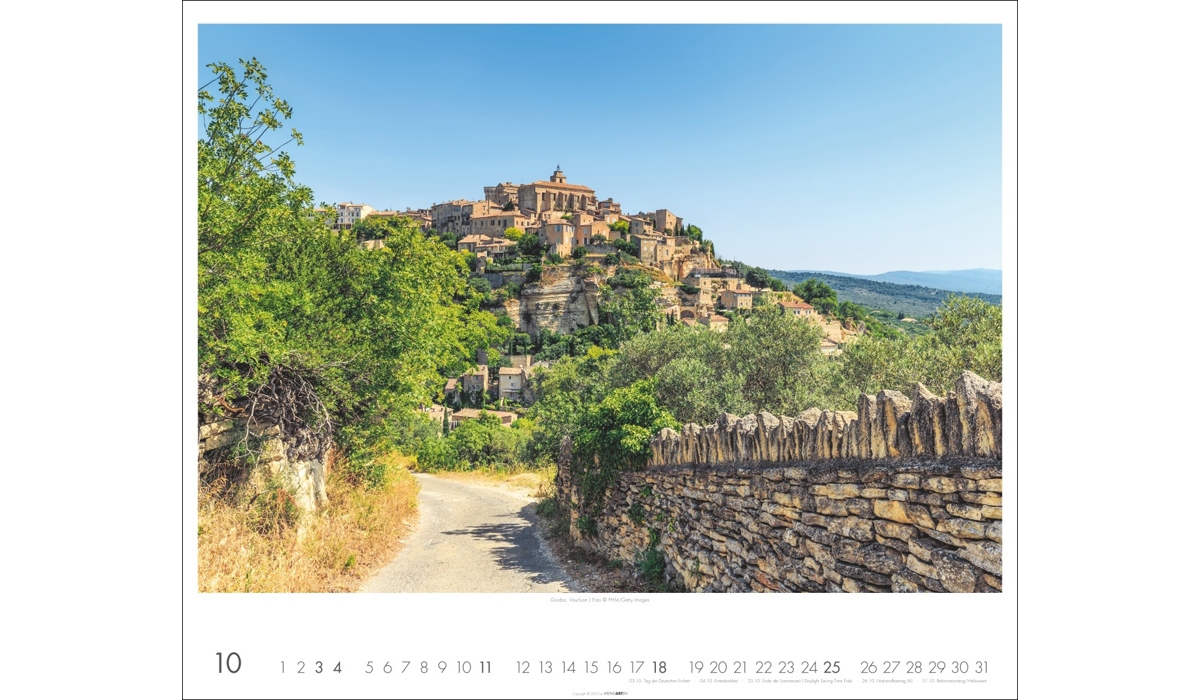 advertising calendar: Provence 2026