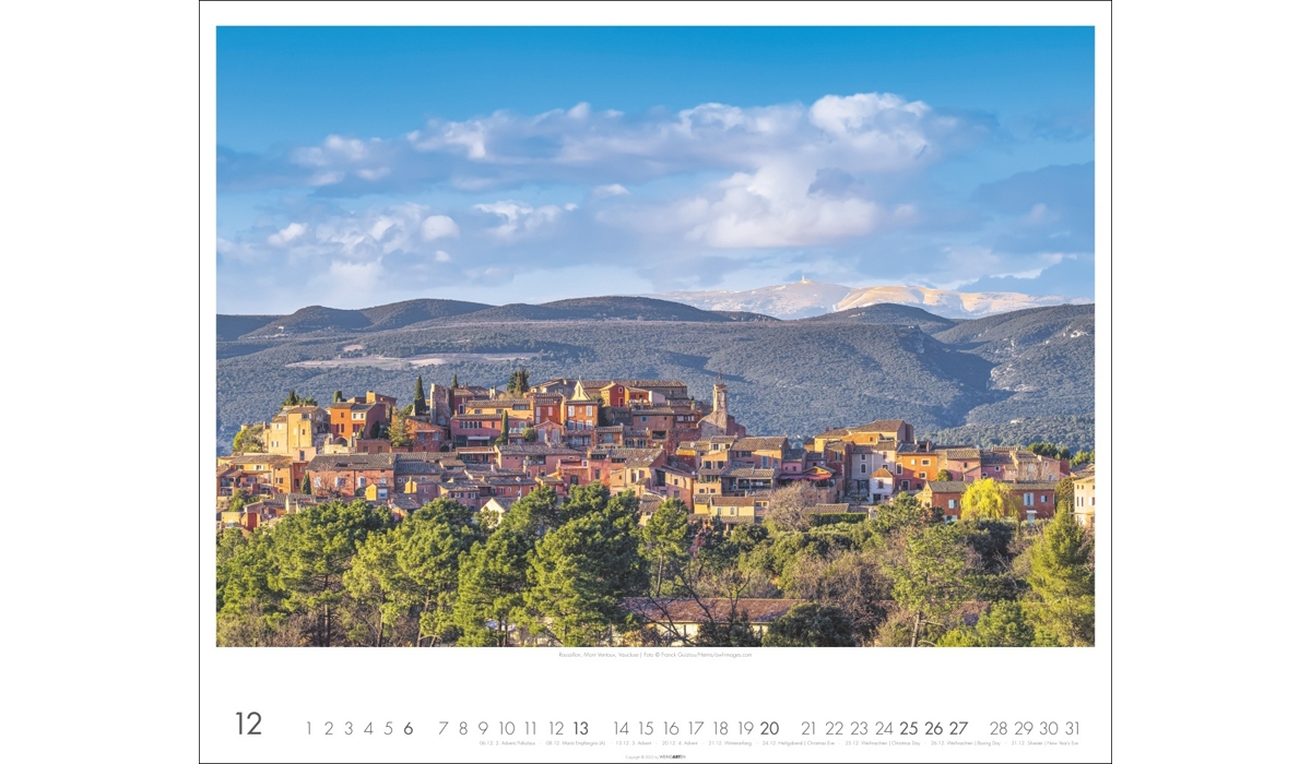advertising calendar: Provence 2026