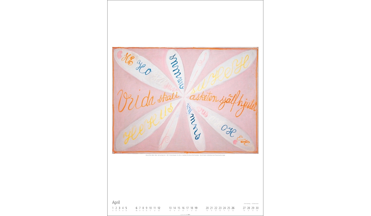 advertising calendar: Hilma af Klint 2026