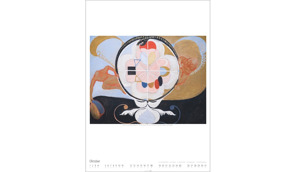 advertising calendar: Hilma af Klint 2026