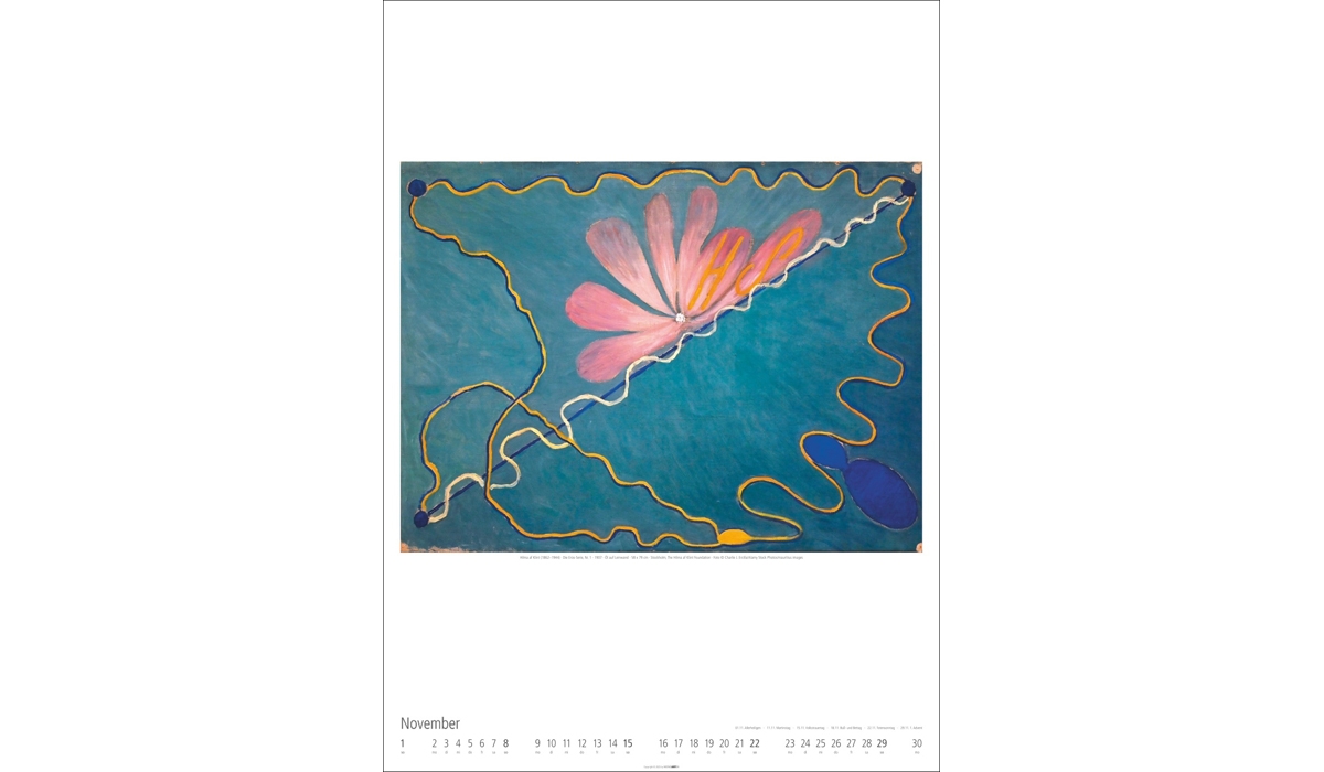 advertising calendar: Hilma af Klint 2026