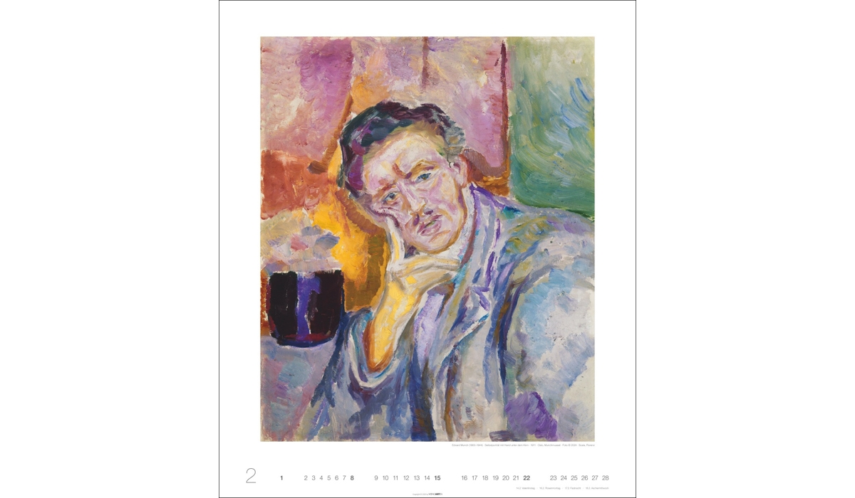 advertising calendar: Edvard Munch Edition 2026