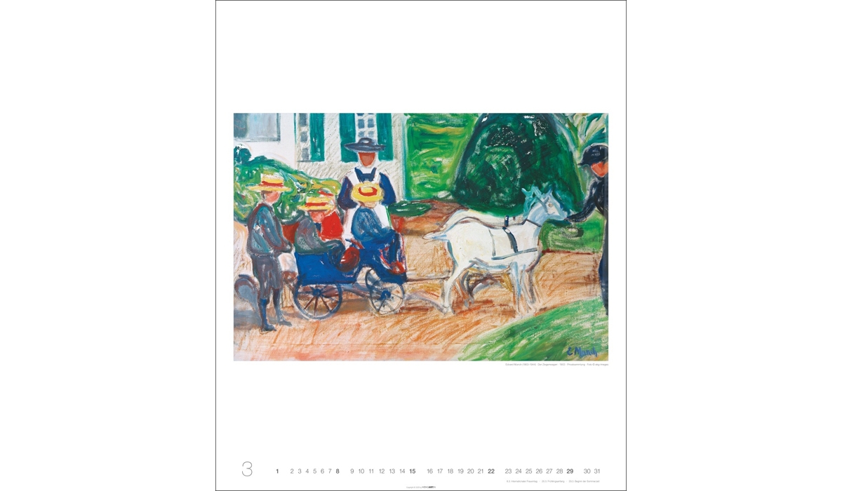 advertising calendar: Edvard Munch Edition 2026