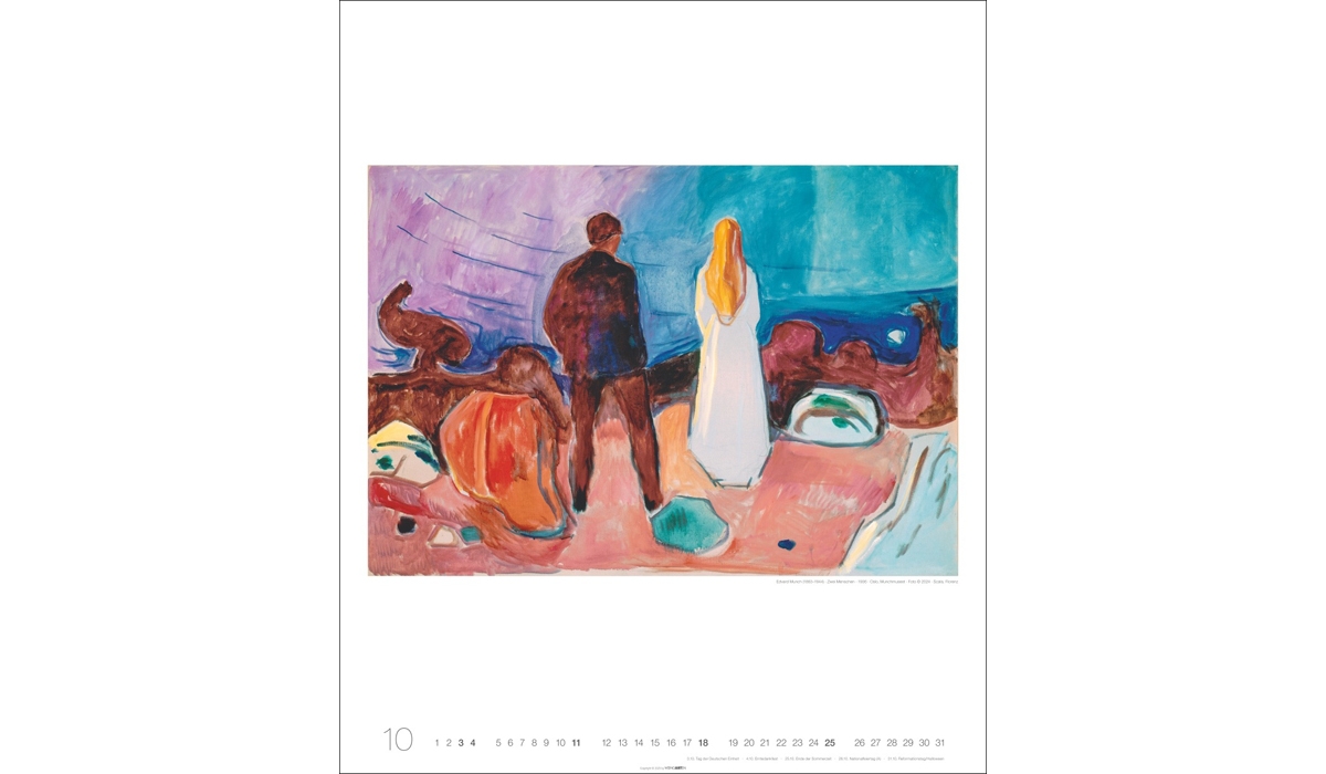 advertising calendar: Edvard Munch Edition 2026