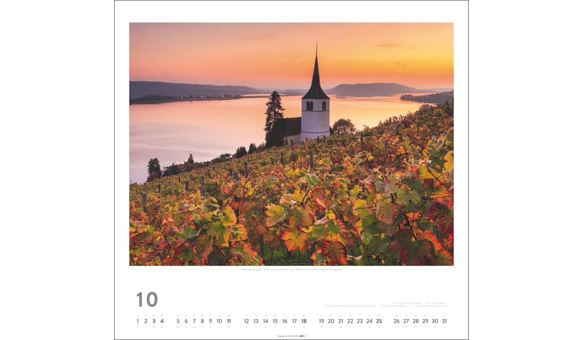 Werbekalender: Schweiz 2026