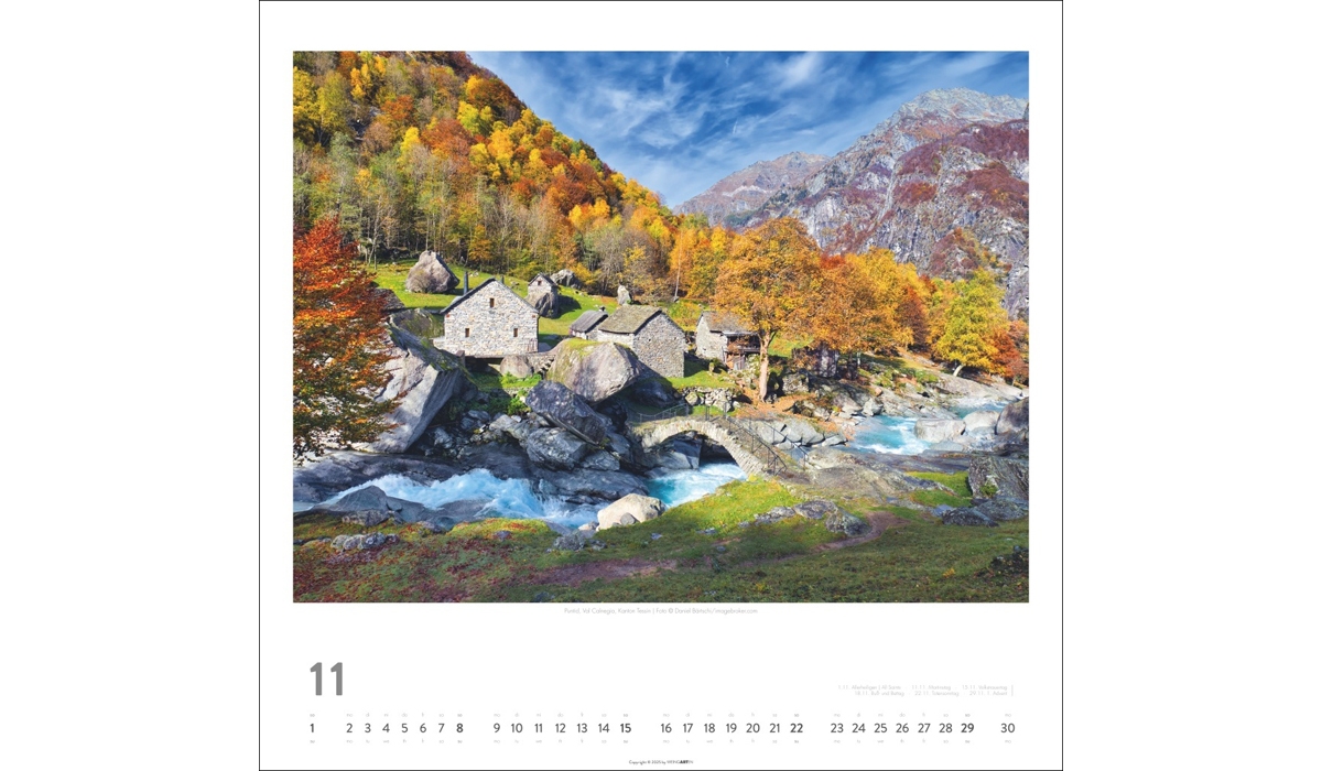 Werbekalender: Schweiz 2026