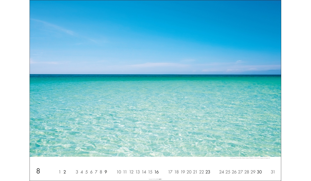advertising calendar: The sea 2026