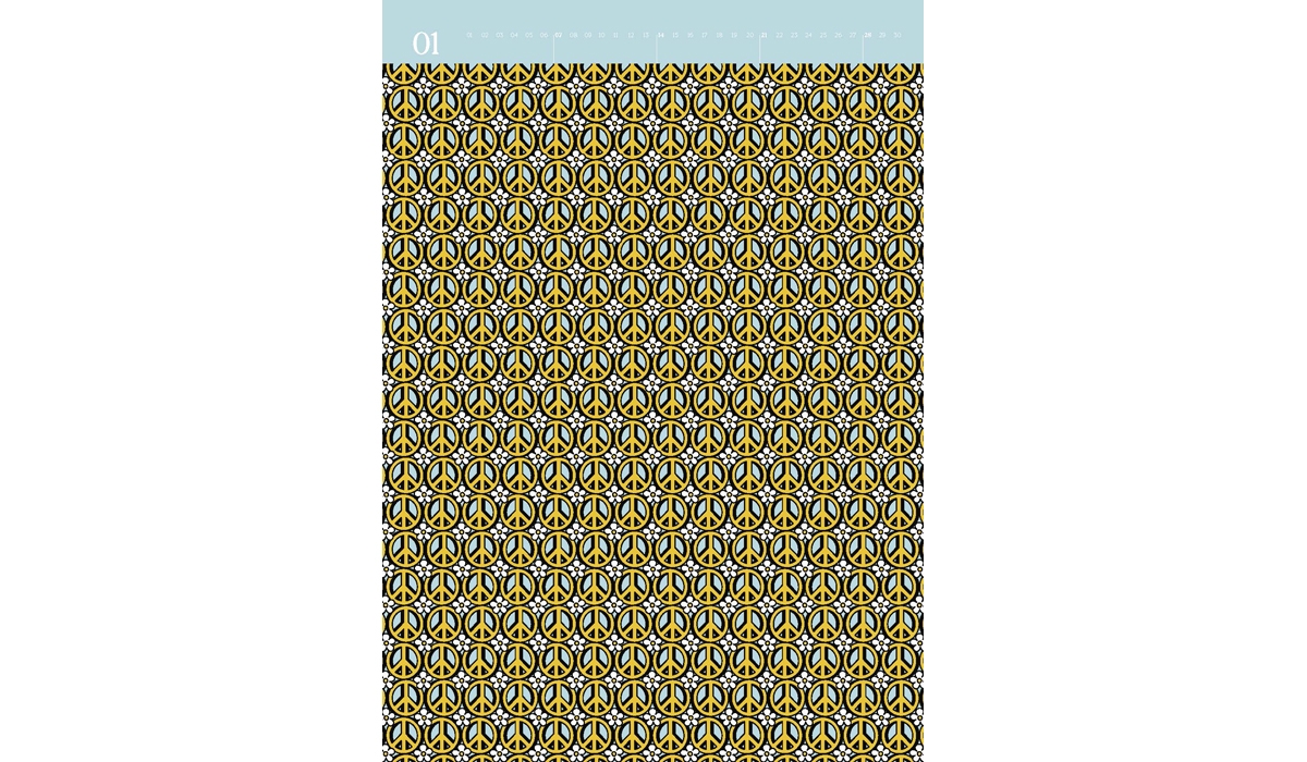 advertising calendar: Wrapping paper calendar PoD 2026