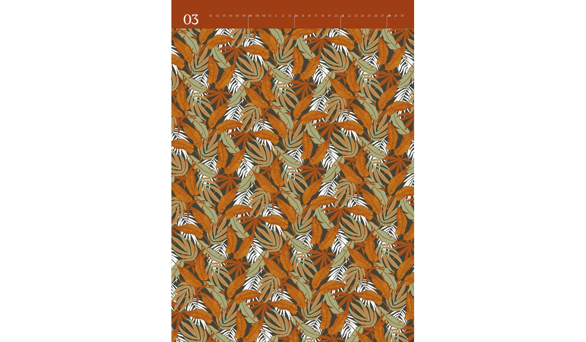 advertising calendar: Wrapping paper calendar PoD 2026